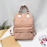 Women Backpack Waterproof Nylon Travel Backpacks Zipper Schoolbag