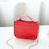 Crocodile Pattern Small Square Bag Shoulder Bags for Women