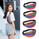 Gradient Sequined Shoulder Chest Bag