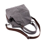 Kvky Large Pocket Canvas Casual Tote Bag for Women