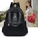 Leather Backpacks High Ladies Bagpack Casual Large Capacity Travel Back Pack