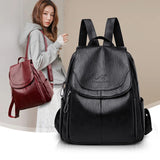 Women Backpack High Leather Travel School Bags for Girls