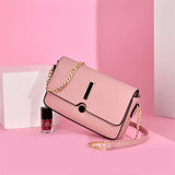 Classic Plaid Leather Women Messenger Shoulder Bag