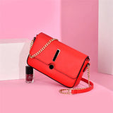 Classic Plaid Leather Women Messenger Shoulder Bag