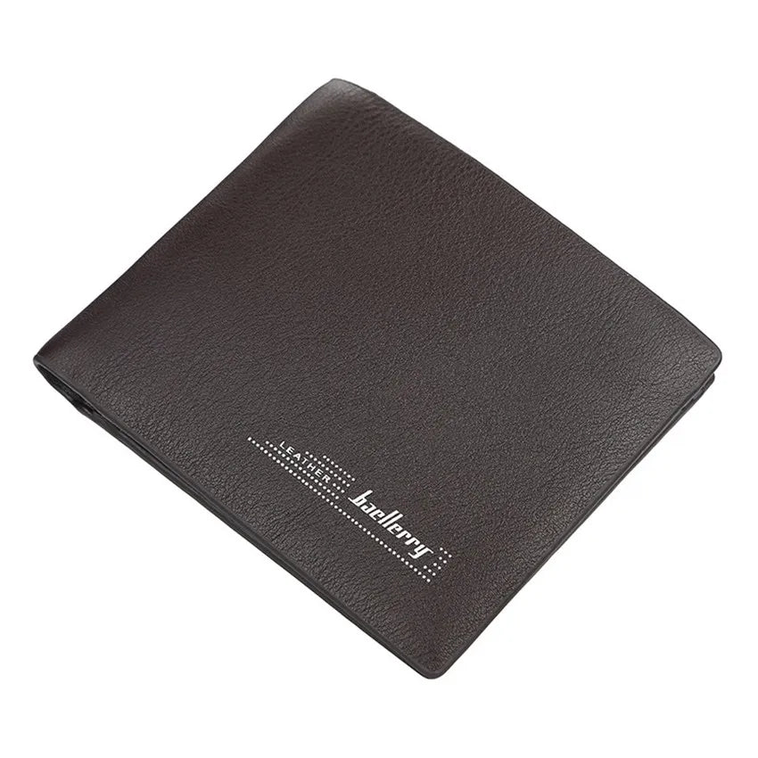 Men Short Wallet Vintage Slim Mens Wallet Business Male Purse PU Leather