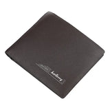 Men Short Wallet Vintage Slim Mens Wallet Business Male Purse PU Leather