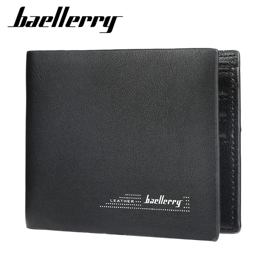 Men Short Wallet Vintage Slim Mens Wallet Business Male Purse PU Leather