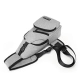 Men's Travel Crossbody Chest Bag USB Charging Headphone Plug Messenger