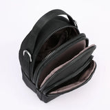 Floral Embroidery Backpack Small Nylon Handbag for Girls Women