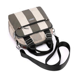 Lady Crossbody Shoulder Bag Lightweight Nylon Waterproof Stripe