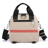 Lady Crossbody Shoulder Bag Lightweight Nylon Waterproof Stripe