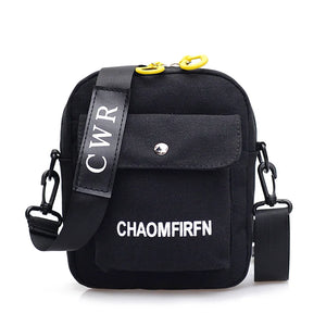 Canvas Shoulder Bag Casual Tote Outdoor Zipper Handbag