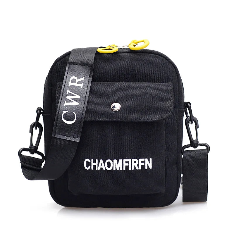 Canvas Shoulder Bag Casual Tote Outdoor Zipper Handbag
