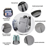 15.6 inch Laptop USB Backpack School Bag Rucksack Anti Theft Male Travel Daypack