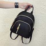 Women Nylon Mini Backpack for School Girl Travel Bags