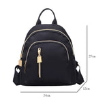 Women Nylon Mini Backpack for School Girl Travel Bags