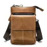 Arrival Leather Men Waist Packs Phone Pouch Bags Waist Bag Male