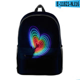Arrival LGBT 3D Printed Student Backpack Laptop Bag