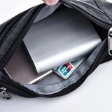 Men PU Leather Waist Bag Money Phone Fanny Pack Vintage