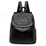 Studded Leather Backpack for Teen Girls School Bags