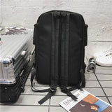 Large Capacity Canvas Travel Backpack Men's Women's College Student Schoolbag