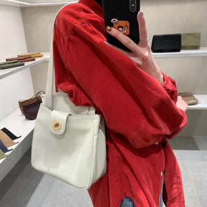 Soft Leather Bucket Handbag for Women Large Capacity Shoulder Bag