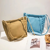 Canvas Bag Women's Messenger Bag College Literary Canvas Bag Shoulder Cloth Bag