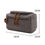 Canvas Toiletry Bag Men Women Travel Make UP Cosmetic Pouch Bags Case Organizer