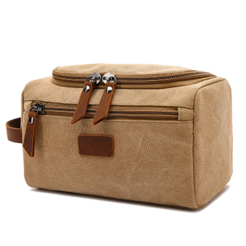 Canvas Toiletry Bag Men Women Travel Make UP Cosmetic Pouch Bags Case Organizer