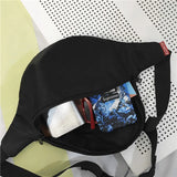 Canvas Waist Bag Unisex Chest Bag Casual Travel Fanny Pack Banana Pocket