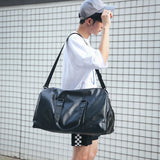 Casual PU Leather Travel Duffel Bag Large Capacity Men Messenger Handbags