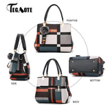 Casual Plaid Shoulder Bag Wild Messenger Totes Crossbody Bags