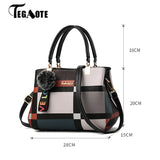 Casual Plaid Shoulder Bag Wild Messenger Totes Crossbody Bags