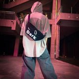 Casual Waist Bag Phone Pouch Hip Hop Chest Bag Reflective Strip Belt Pack