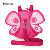 Girls Butterfly Backpack Anti-lost Lightweight School Bag