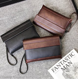 Men Large Capacity Clutch Briefcase Youth Envelope Bag