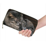 Custom Pet Picture Long Wallet Clutch Bag