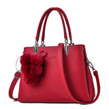 Fur Ball Pendant Bag Shoulder Bag Handbag Women Bag