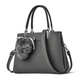 Fur Ball Pendant Bag Shoulder Bag Handbag Women Bag
