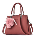 Fur Ball Pendant Bag Shoulder Bag Handbag Women Bag