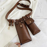 Stylish PU Leather Belt Bag for Women