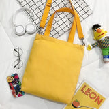 Canvas Double Front Pockets Ladies Shoulder Bag