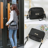 Soft PU Leather Ladies Messenger Bag Large Capacity Single Shoulder Handbag