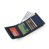 Canvas Bifold Wallet for Men Casual Money Bag