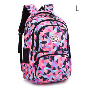 Girls Waterproof Lightweight School Backpack