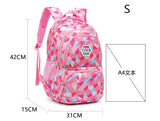 Girls Waterproof Lightweight School Backpack