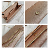 Sequined Envelope Clutch Evening Bags Wedding Purse Handbag FTB268