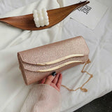 Sequined Envelope Clutch Evening Bags Wedding Purse Handbag FTB268