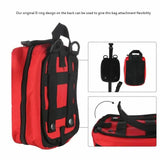 Tactical First Aid Kit Molle Rip-Away EMT Pouch Bag Red