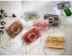 Transparent Shoulder Crossbody Bags PVC Clear Bag Satchel Handbags